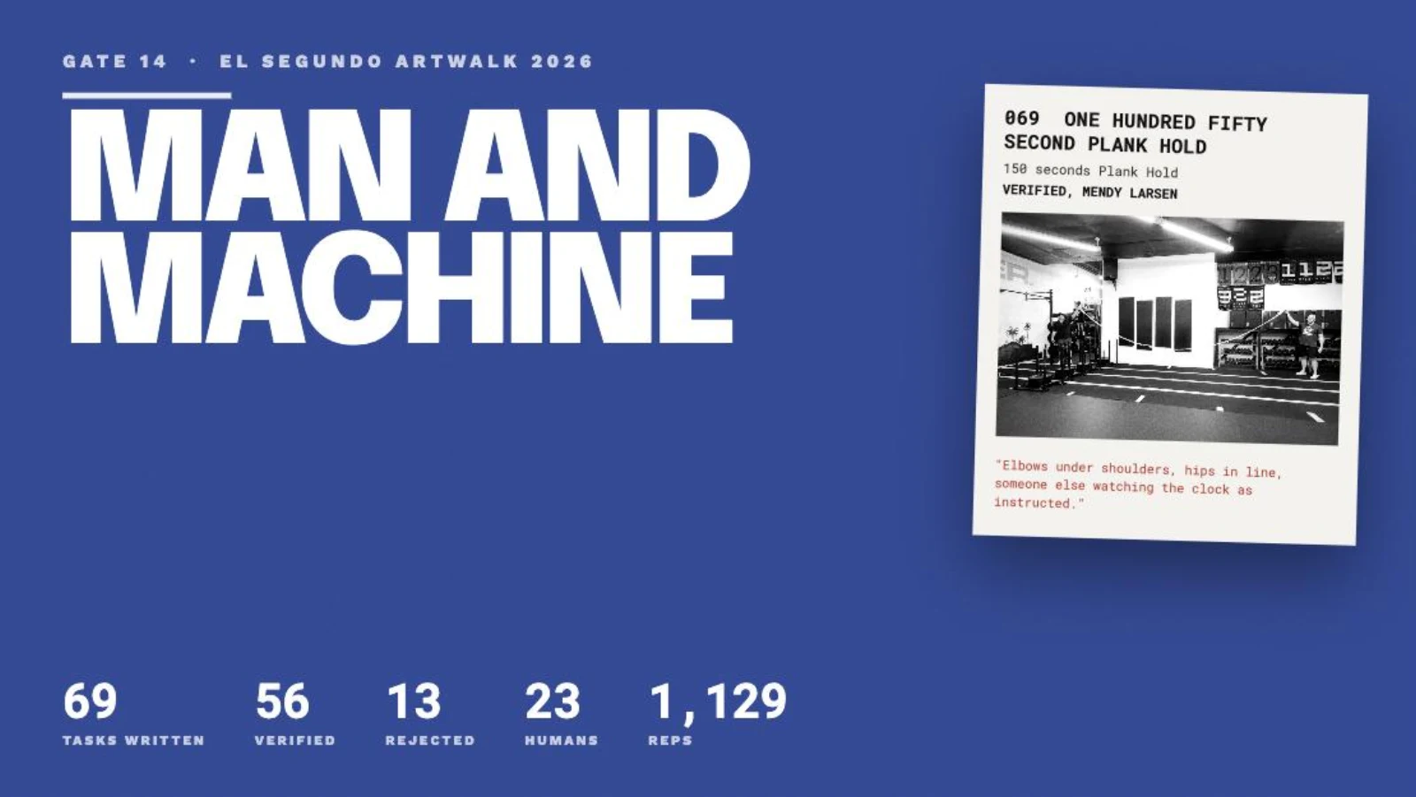 Gate 14 "Man and Machine" for El Segundo Artwalk 2026