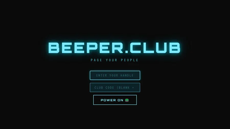 Beeper Club site