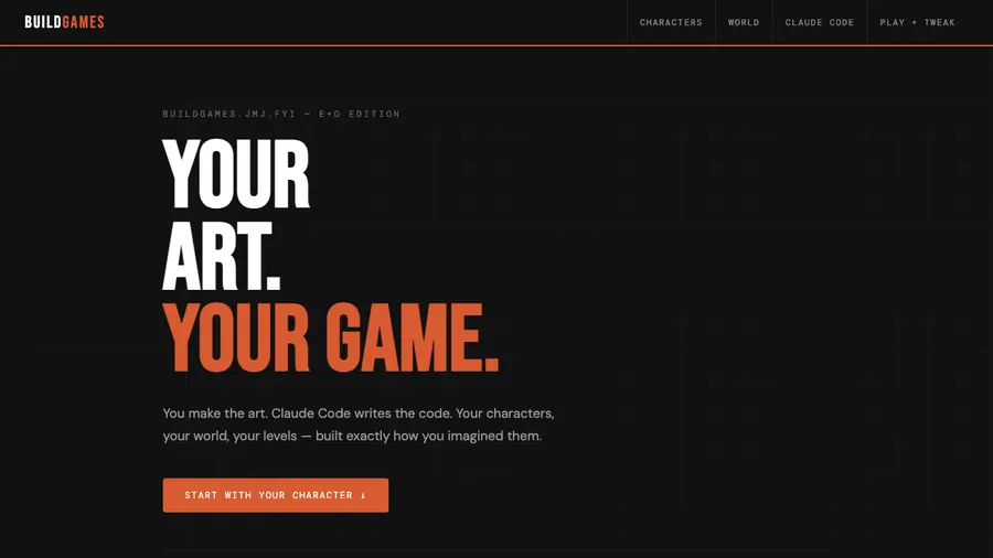 Build Your Game site