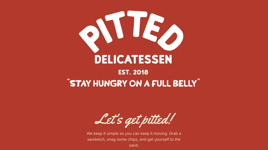Pitted Delicatessen site