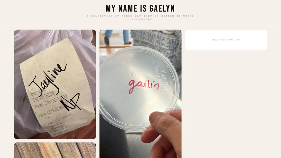 My Name is Gaelyn site
