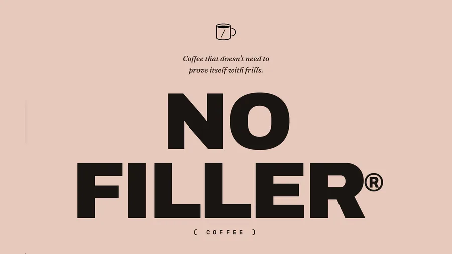 No Filler Coffee site