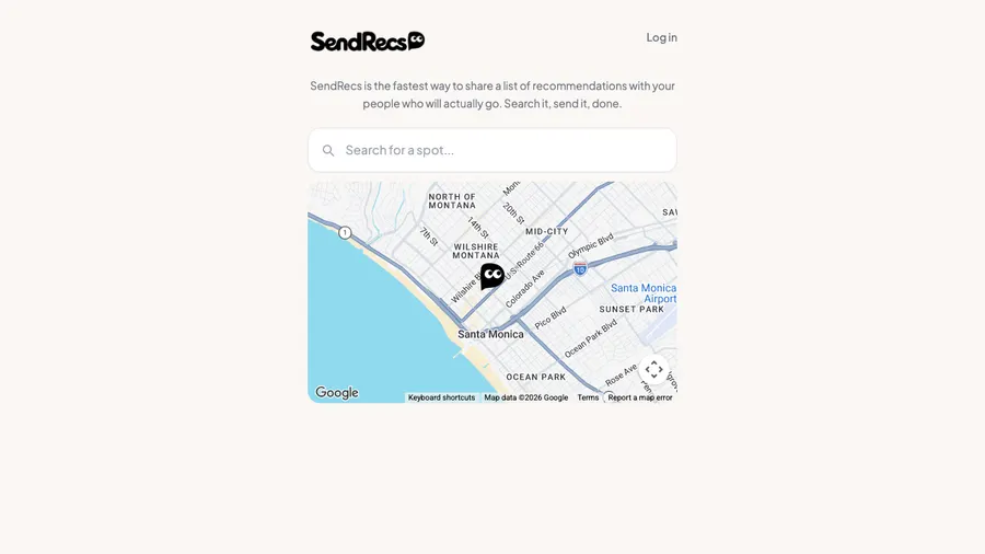 SendRecs site