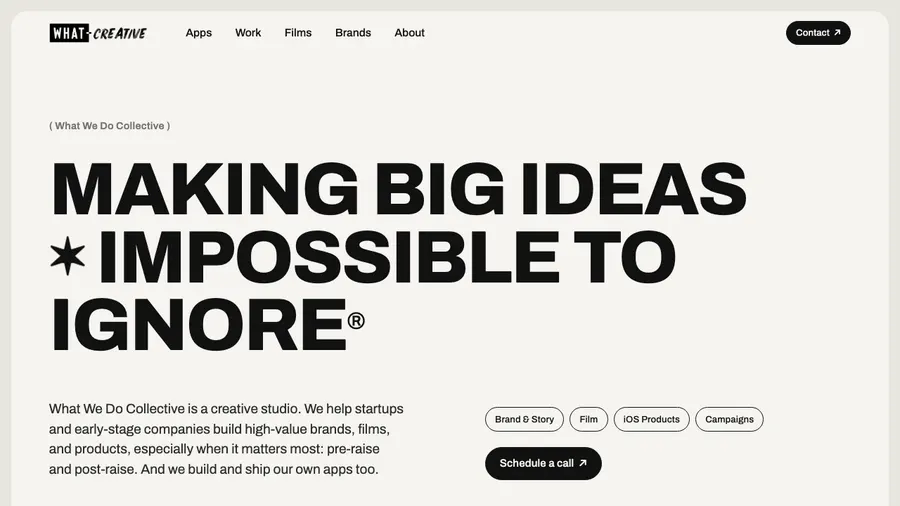 What We Do Collective site
