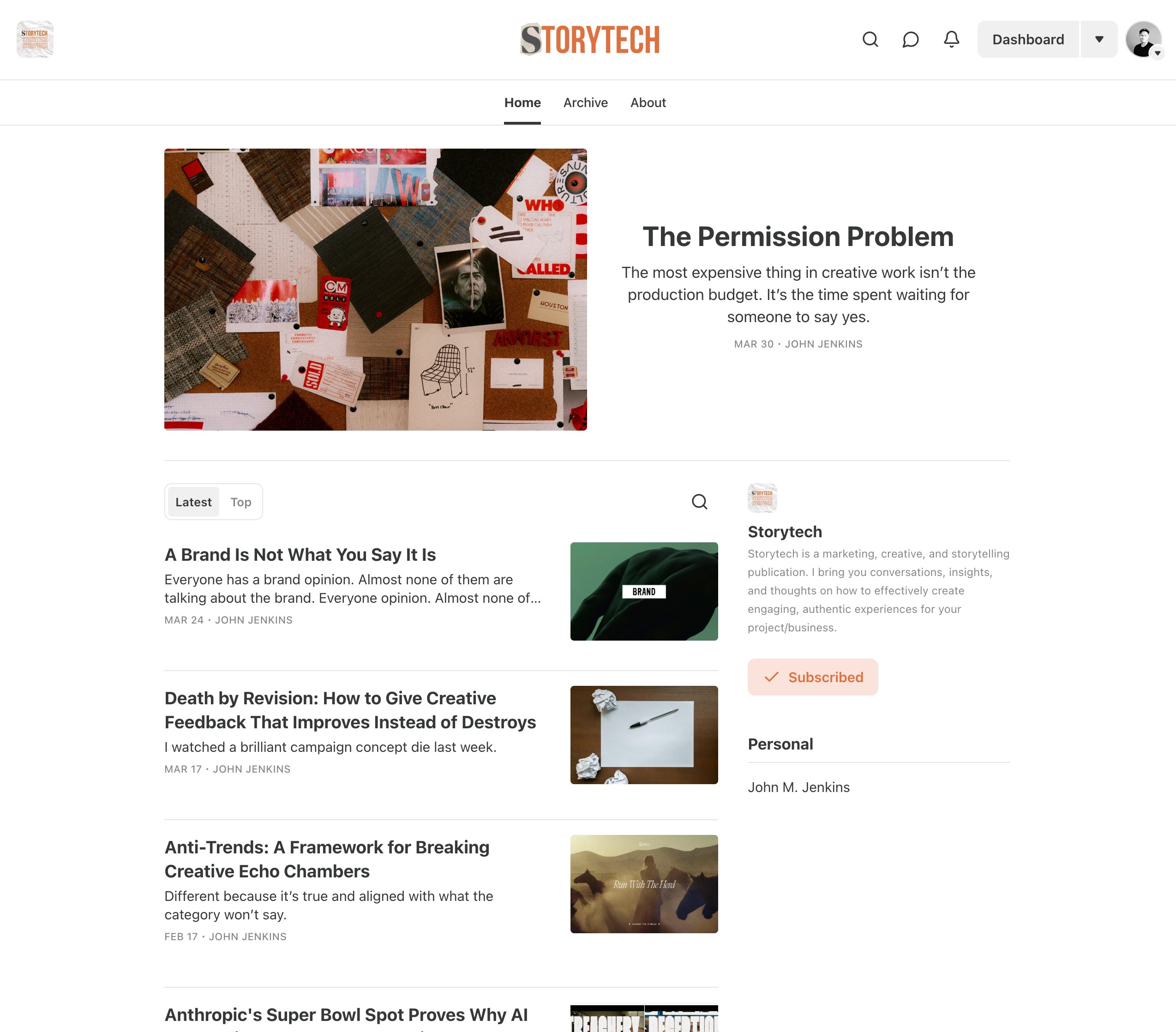 Storytech publication